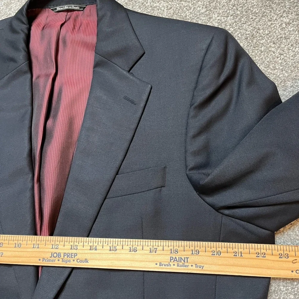 Jack Victor Loretowood Men's Blazer Jacket Super 110's 42 XL Italy 100% Wool